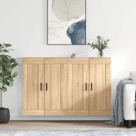 Armarios de pared 2 uds madera de ingeniería roble Sonoma von , Sideboards - Ref: Foro24-3198028, Preis: 143,34 €, Rabatt: %