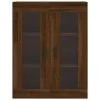 Aparador alto madera contrachapada marrón roble 69,5x34x180 cm de , Aparadores - Ref: Foro24-3198416, Precio: 205,32 €, Descu...