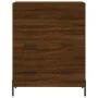Aparador alto madera contrachapada marrón roble 69,5x34x180 cm de , Aparadores - Ref: Foro24-3198416, Precio: 205,32 €, Descu...