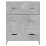 Aparador alto madera contrachapada gris hormigón 69,5x34x180 cm de , Aparadores - Ref: Foro24-3198421, Precio: 167,77 €, Desc...