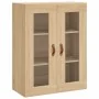 Aparador alto madera contrachapada color roble 69,5x34x180 cm de , Aparadores - Ref: Foro24-3198572, Precio: 171,93 €, Descue...