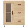 Aparador alto madera contrachapada color roble 69,5x34x180 cm de , Aparadores - Ref: Foro24-3198572, Precio: 171,93 €, Descue...
