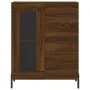 Aparador alto madera contrachapada marrón roble 69,5x34x180 cm by , Sideboards - Ref: Foro24-3198608, Price: 203,58 €, Discou...