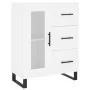 Aparador alto madera contrachapada blanco 69,5x34x180 cm by , Sideboards - Ref: Foro24-3198617, Price: 193,36 €, Discount: %