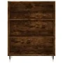 Aparador alto madera contrachapada roble ahumado 69,5x34x180 cm by , Sideboards - Ref: Foro24-3198710, Price: 135,14 €, Disco...