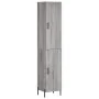 Aparador alto madera contrachapada gris Sonoma 34,5x34x180 cm de , Aparadores - Ref: Foro24-3198799, Precio: 107,46 €, Descue...