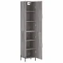 Aparador alto madera contrachapada gris Sonoma 34,5x34x180 cm de , Aparadores - Ref: Foro24-3198799, Precio: 107,46 €, Descue...