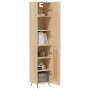 Aparador de madera contrachapada roble Sonoma 34,5x34x180 cm by , Sideboards - Ref: Foro24-3199084, Price: 108,14 €, Discount: %
