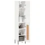 Aparador alto madera contrachapada blanco brillo 34,5x34x180 cm de , Aparadores - Ref: Foro24-3199115, Precio: 113,39 €, Desc...