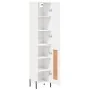 Aparador alto madera contrachapada blanco brillo 34,5x34x180 cm de , Aparadores - Ref: Foro24-3199115, Precio: 113,39 €, Desc...