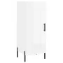 Aparador alto madera contrachapada blanco brillo 34,5x34x180 cm de , Aparadores - Ref: Foro24-3199115, Precio: 113,39 €, Desc...