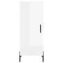 Aparador alto madera contrachapada blanco brillo 34,5x34x180 cm de , Aparadores - Ref: Foro24-3199115, Precio: 113,39 €, Desc...
