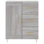 Aparador alto madera contrachapada gris sonoma 69,5x34x180 cm by , Sideboards - Ref: Foro24-3190011, Price: 147,89 €, Discoun...