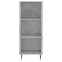 Aparador de madera contrachapada gris hormigón 34,5x34x180 cm de , Aparadores - Ref: Foro24-3199349, Precio: 87,88 €, Descuen...
