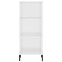 Aparador alto madera contrachapada blanco brillo 34,5x34x180 cm von , Sideboards - Ref: Foro24-3198987, Preis: 99,96 €, Rabat...