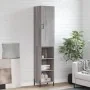 Aparador alto madera contrachapada gris Sonoma 34,5x34x180 cm by , Sideboards - Ref: Foro24-3198991, Price: 95,00 €, Discount: %