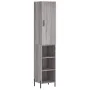 Aparador alto madera contrachapada gris Sonoma 34,5x34x180 cm by , Sideboards - Ref: Foro24-3198991, Price: 95,00 €, Discount: %