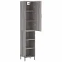 Aparador alto madera contrachapada gris Sonoma 34,5x34x180 cm by , Sideboards - Ref: Foro24-3198991, Price: 95,00 €, Discount: %