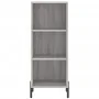 Aparador alto madera contrachapada gris Sonoma 34,5x34x180 cm by , Sideboards - Ref: Foro24-3198991, Price: 95,00 €, Discount: %