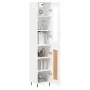 Aparador alto madera contrachapada blanco 34,5x34x180 cm de , Aparadores - Ref: Foro24-3199473, Precio: 99,93 €, Descuento: %