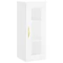 Aparador alto madera contrachapada blanco 34,5x34x180 cm de , Aparadores - Ref: Foro24-3199473, Precio: 99,93 €, Descuento: %