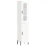 Aparador alto madera contrachapada blanco brillo 34,5x34x180 cm by , Sideboards - Ref: Foro24-3199499, Price: 117,14 €, Disco...
