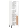 Aparador alto madera contrachapada blanco brillo 34,5x34x180 cm by , Sideboards - Ref: Foro24-3199499, Price: 117,14 €, Disco...