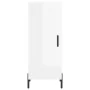 Aparador alto madera contrachapada blanco brillo 34,5x34x180 cm by , Sideboards - Ref: Foro24-3199499, Price: 117,14 €, Disco...