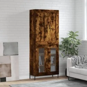Aparador alto madera contrachapada roble ahumado 69,5x34x180 cm by , Sideboards - Ref: Foro24-3199630, Price: 153,55 €, Disco...