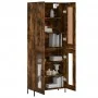 Aparador alto madera contrachapada roble ahumado 69,5x34x180 cm by , Sideboards - Ref: Foro24-3199630, Price: 153,55 €, Disco...