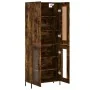 Aparador alto madera contrachapada roble ahumado 69,5x34x180 cm by , Sideboards - Ref: Foro24-3199630, Price: 153,55 €, Disco...