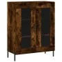 Aparador alto madera contrachapada roble ahumado 69,5x34x180 cm by , Sideboards - Ref: Foro24-3199630, Price: 153,55 €, Disco...