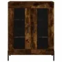 Aparador alto madera contrachapada roble ahumado 69,5x34x180 cm by , Sideboards - Ref: Foro24-3199630, Price: 153,55 €, Disco...