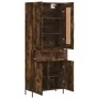 Aparador alto madera contrachapada roble ahumado 69,5x34x180 cm by , Sideboards - Ref: Foro24-3199886, Price: 160,10 €, Disco...