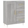 Aparador alto madera contrachapada gris sonoma 69,5x34x180 cm de , Aparadores - Ref: Foro24-3198655, Precio: 177,47 €, Descue...