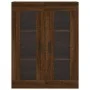 Aparador alto madera contrachapada marrón roble 69,5x34x180 cm de , Aparadores - Ref: Foro24-3198480, Precio: 203,95 €, Descu...