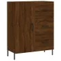 Aparador alto madera contrachapada marrón roble 69,5x34x180 cm de , Aparadores - Ref: Foro24-3198480, Precio: 203,95 €, Descu...