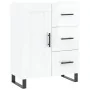 Aparador alto madera contrachapada blanco brillo 69,5x34x180 cm by , Sideboards - Ref: Foro24-3198683, Price: 205,07 €, Disco...