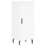 Aparador alto madera contrachapada blanco 34,5x34x180 cm de , Aparadores - Ref: Foro24-3200145, Precio: 109,98 €, Descuento: %