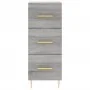 Aparador alto madera contrachapada gris Sonoma 34,5x34x180 cm by , Sideboards - Ref: Foro24-3200191, Price: 113,23 €, Discoun...