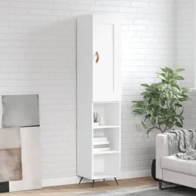 Aparador alto madera contrachapada blanco 34,5x34x180 cm von , Sideboards - Ref: Foro24-3200297, Preis: 94,15 €, Rabatt: %