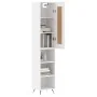 Aparador alto madera contrachapada blanco 34,5x34x180 cm by , Sideboards - Ref: Foro24-3200297, Price: 94,13 €, Discount: %