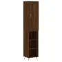 Aparador alto madera contrachapada roble marrón 34,5x34x180 cm by , Sideboards - Ref: Foro24-3200304, Price: 94,04 €, Discoun...