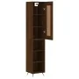 Aparador alto madera contrachapada roble marrón 34,5x34x180 cm by , Sideboards - Ref: Foro24-3200304, Price: 94,04 €, Discoun...