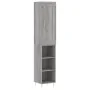Aparador alto madera contrachapada gris Sonoma 34,5x34x180 cm by , Sideboards - Ref: Foro24-3200319, Price: 88,25 €, Discount: %