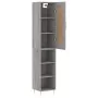 Aparador alto madera contrachapada gris Sonoma 34,5x34x180 cm by , Sideboards - Ref: Foro24-3200319, Price: 88,25 €, Discount: %
