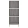 Aparador alto madera contrachapada gris Sonoma 34,5x34x180 cm by , Sideboards - Ref: Foro24-3200319, Price: 88,25 €, Discount: %