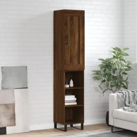 Aparador alto madera contrachapada roble marrón 34,5x34x180 cm von , Sideboards - Ref: Foro24-3200352, Preis: 93,28 €, Rabatt: %