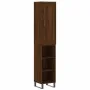 Aparador alto madera contrachapada roble marrón 34,5x34x180 cm by , Sideboards - Ref: Foro24-3200352, Price: 93,28 €, Discoun...