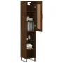 Aparador alto madera contrachapada roble marrón 34,5x34x180 cm by , Sideboards - Ref: Foro24-3200352, Price: 93,28 €, Discoun...